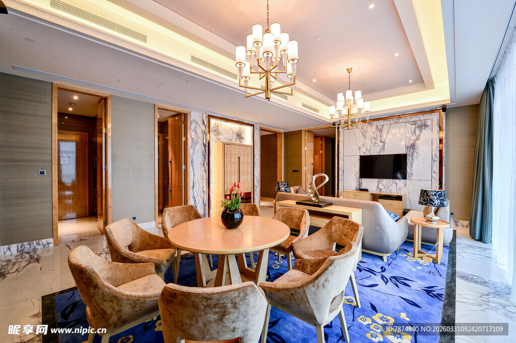 豪华客厅布置展示