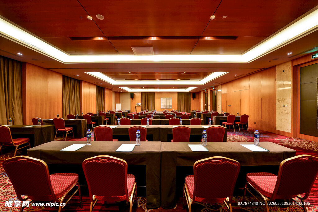 豪华会议室内部场景