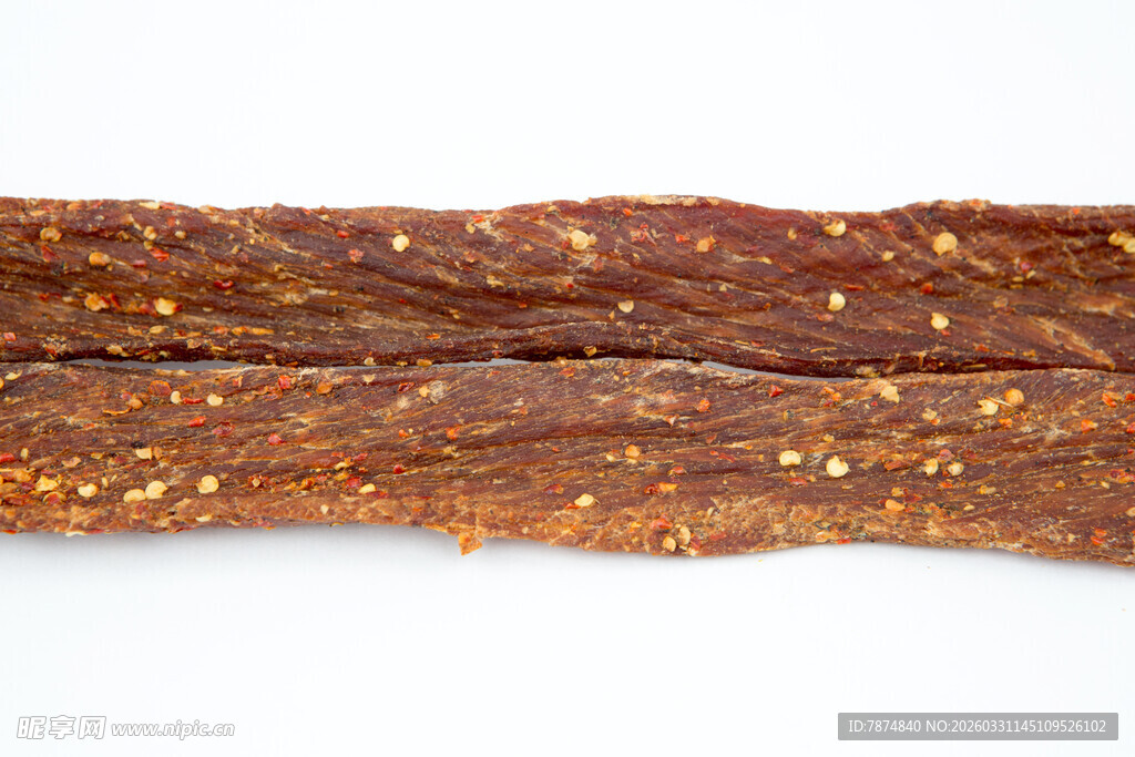 美味肉干零食特写