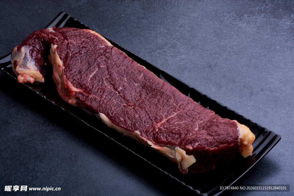新鲜牛排 诱人色泽