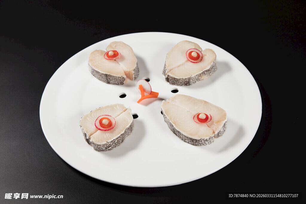 精致摆盘的美味特色鳕鱼