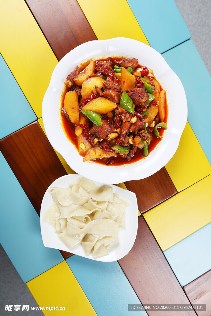 香辣土豆炒鸡块