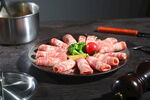 新鲜美味的火锅食材肉片