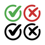 勾选与叉选图标集合