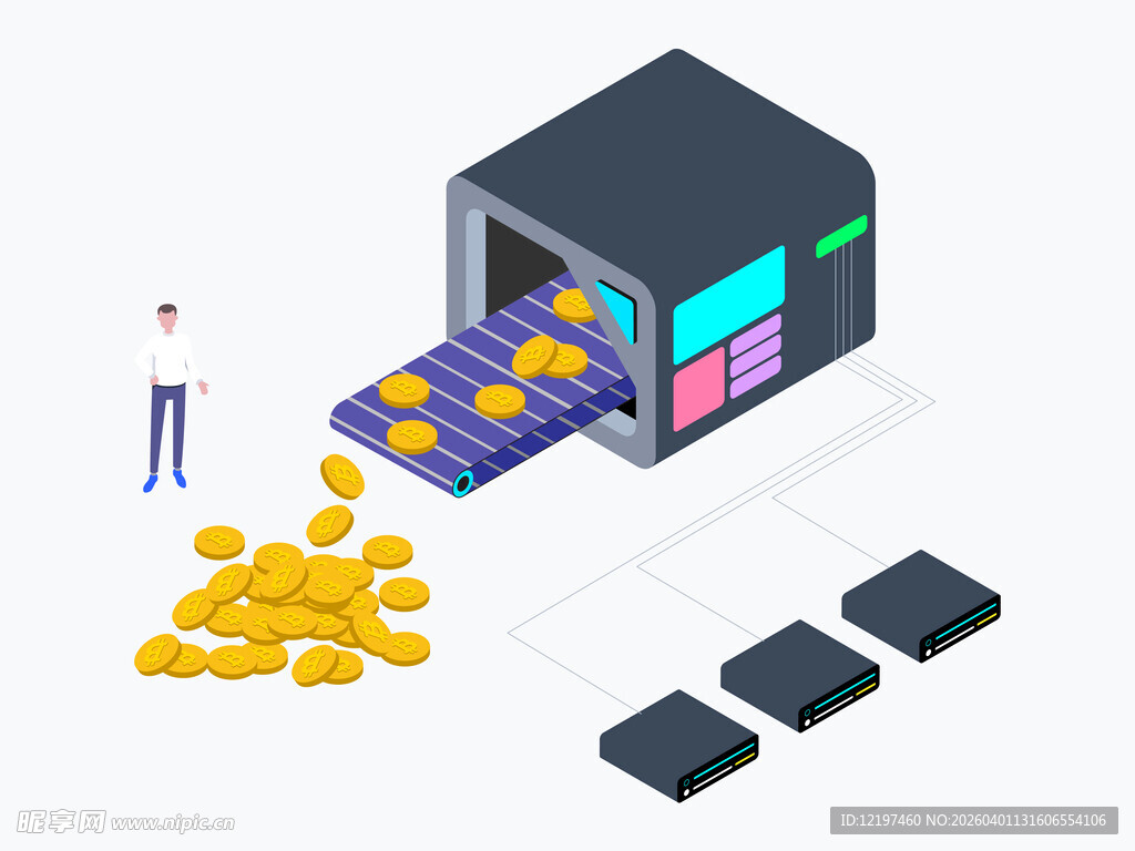 机器造金币场景