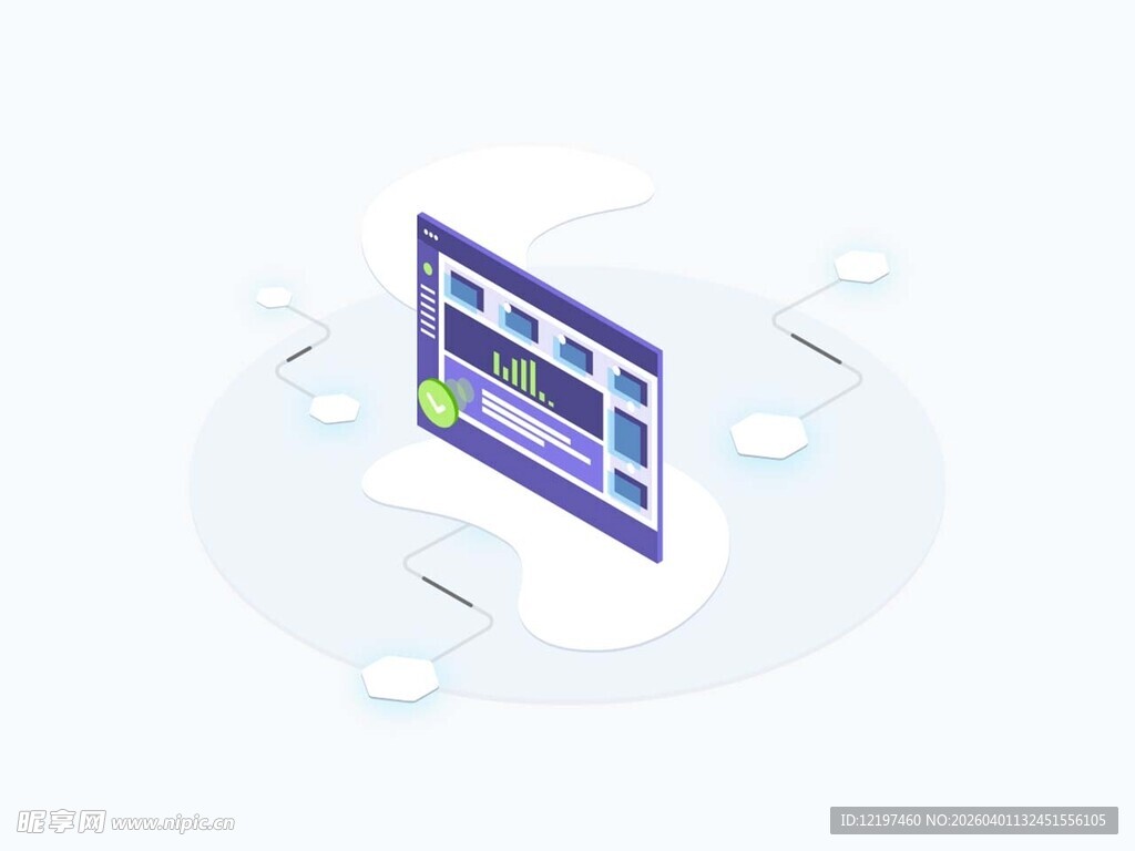 电脑屏幕展示界面场景