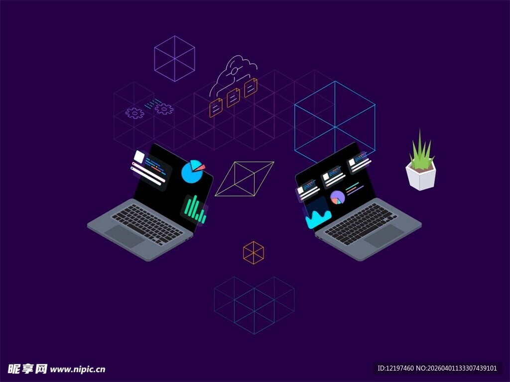 科技互联的数字化办公场景