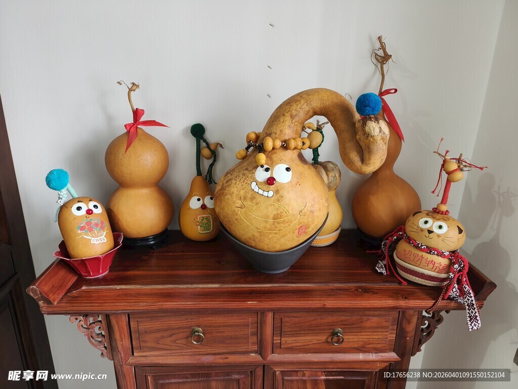 精美葫芦工艺品陈列展示