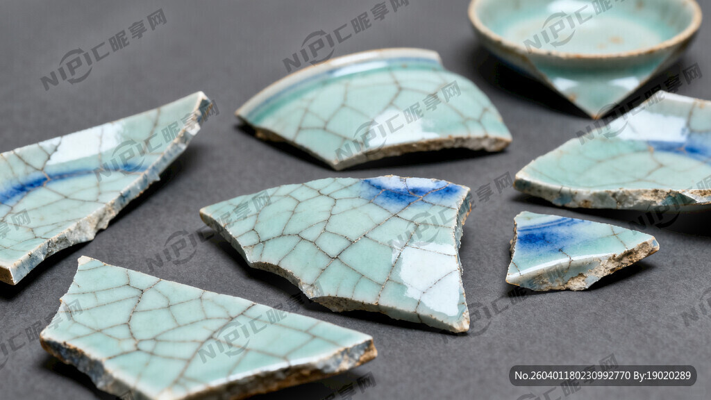 青瓷碎片图