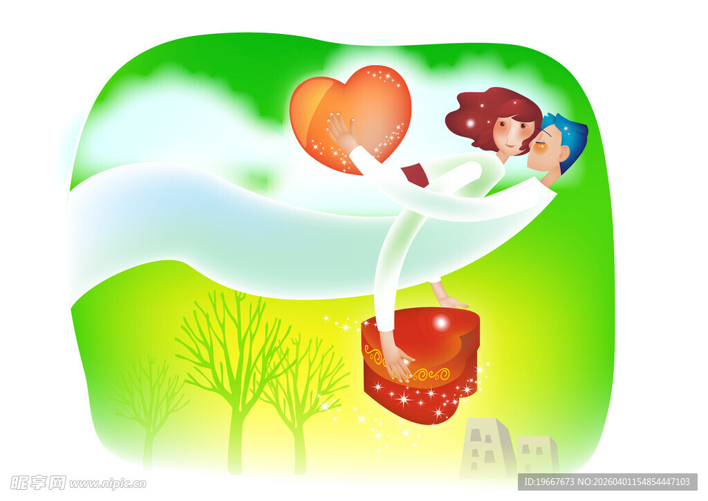 女孩怀抱爱心乘于可乐瓶上