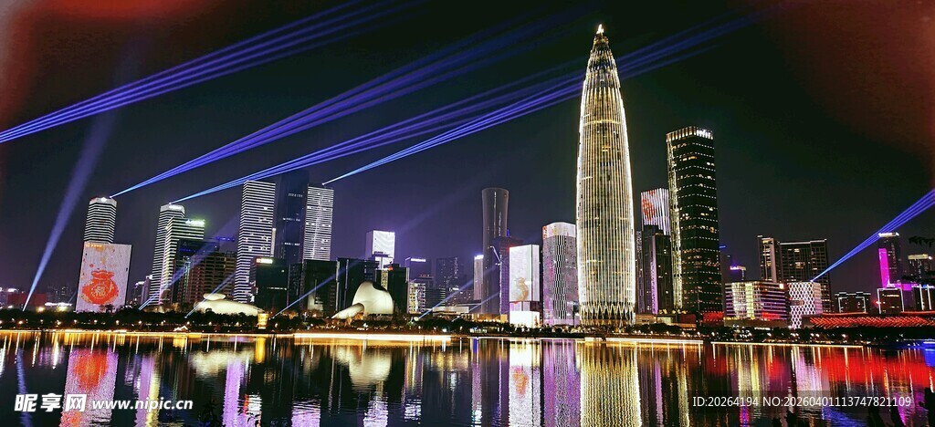 深圳璀璨夜景 都市繁华