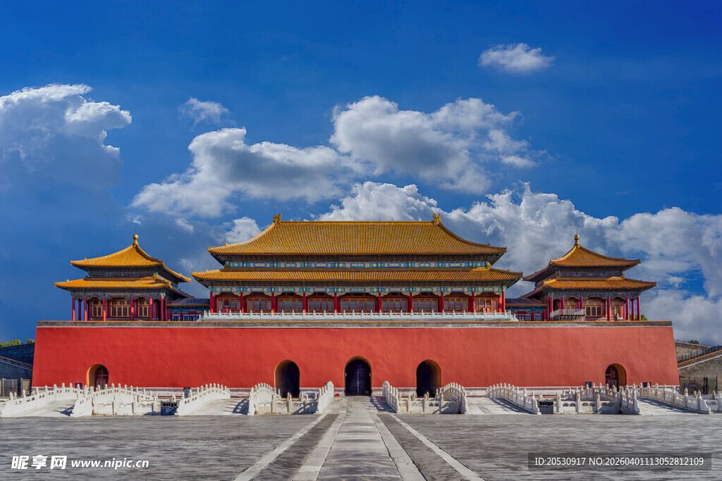 故宫午门与金水桥