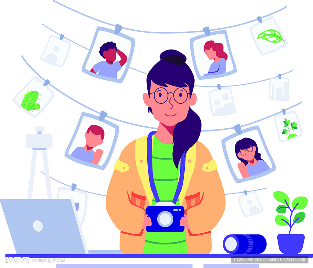 摄影师的创意照片展示空间