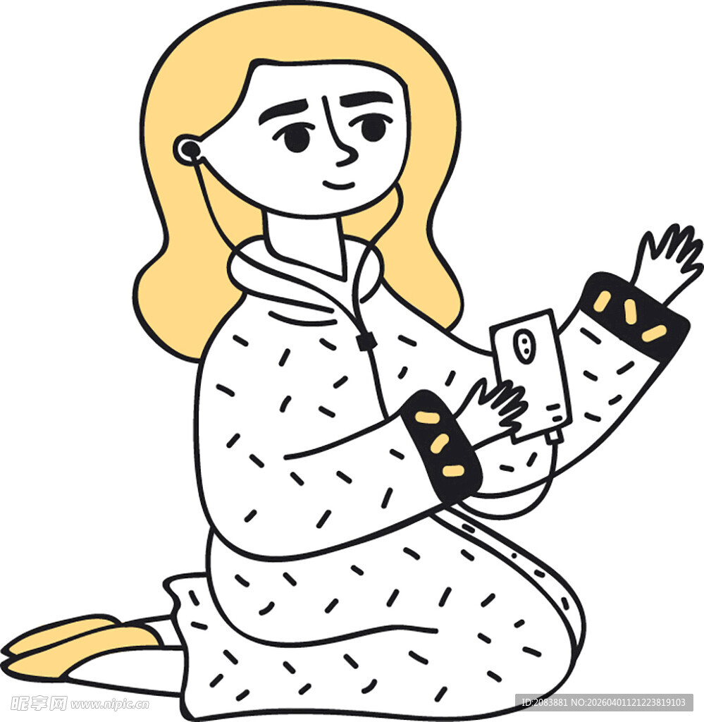 跪地祈祷的女子