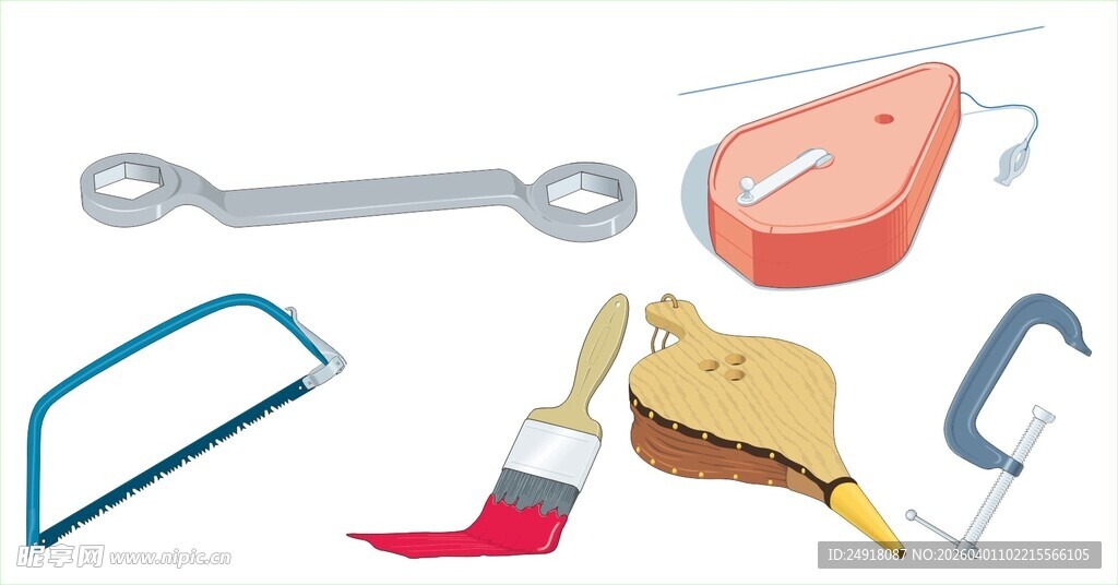 多样厨房工具展示