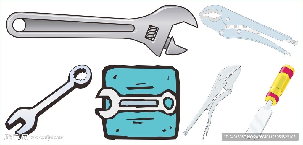 维修工具与零件组合