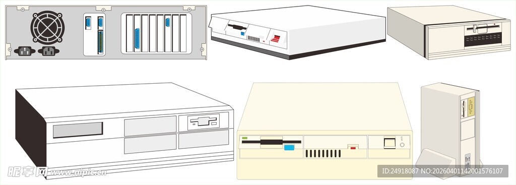 多样白色家电设备展示
