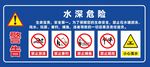 水源地危险警示标识牌