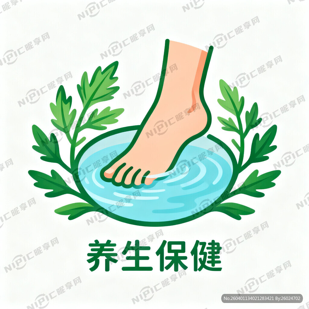 设计一个足浴养生馆图标