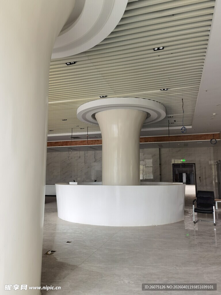 现代大厅接待台场景