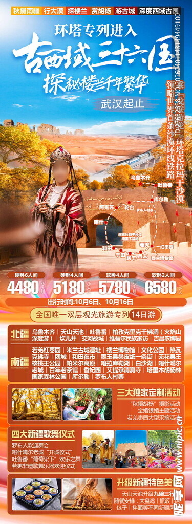 环塔旅游专列14日游