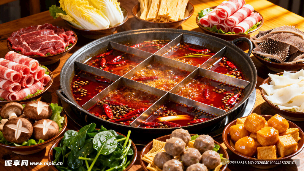 九宫格重庆火锅