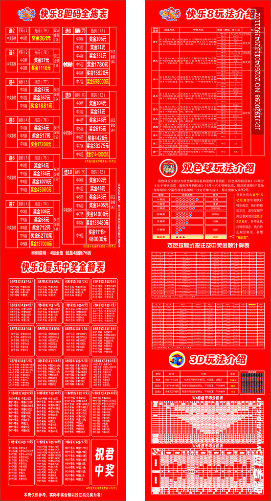 快乐8 双色球 3D最新投注金