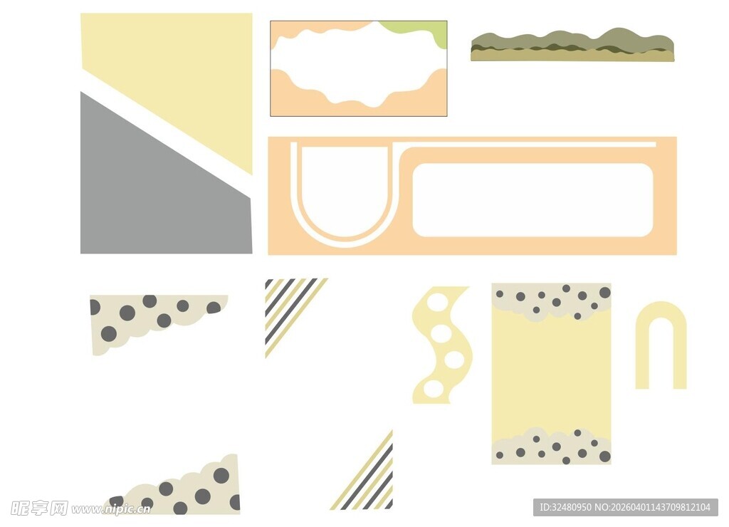 几何形状装饰元素集合