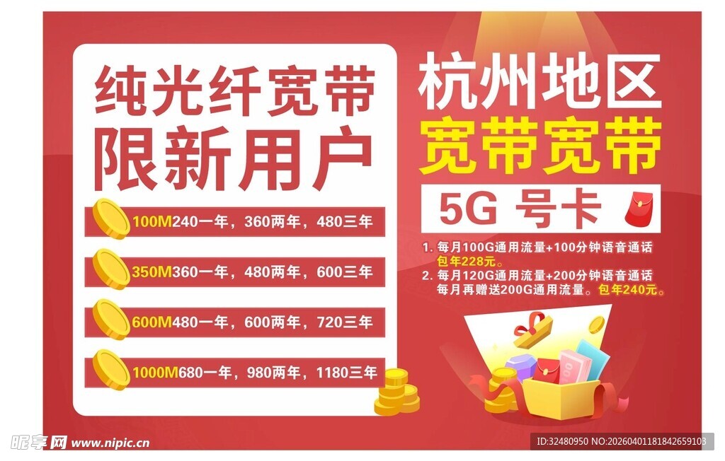 杭州地区光纤宽带限新用户