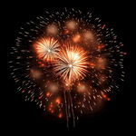 绚丽烟花绽放夜空