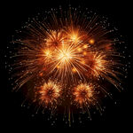 绚丽烟花绽放夜空