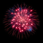 绚丽烟花绽放夜空