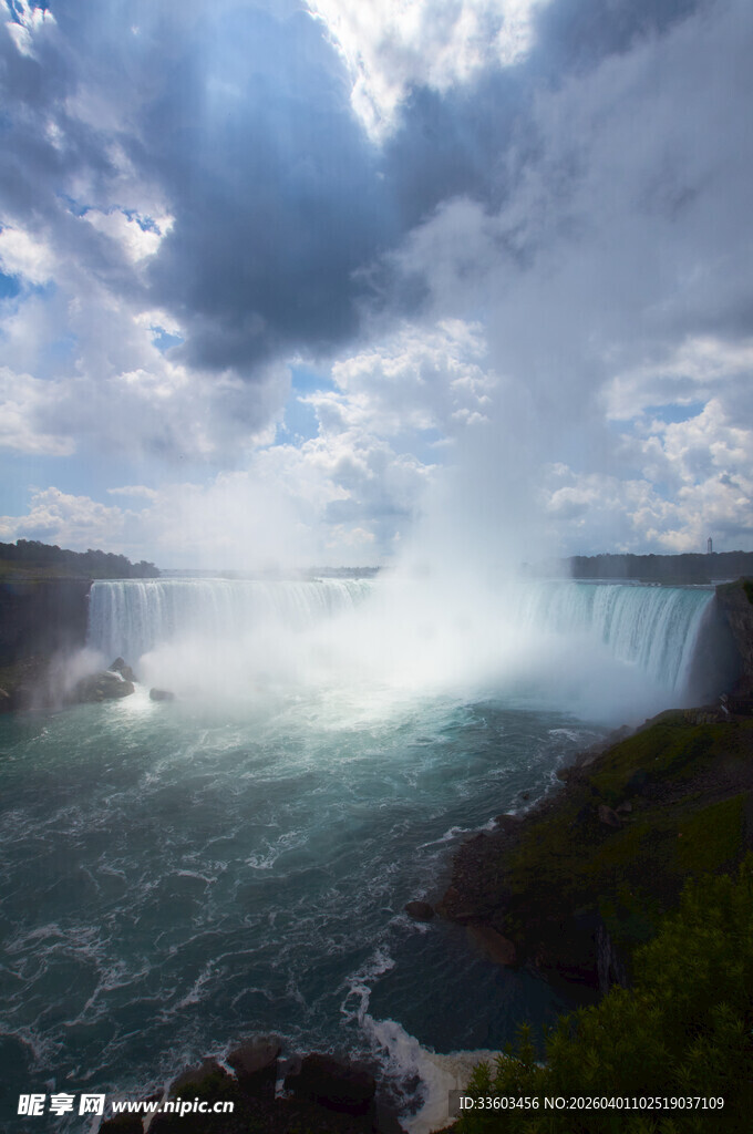 壮观的尼亚加拉大瀑布景色