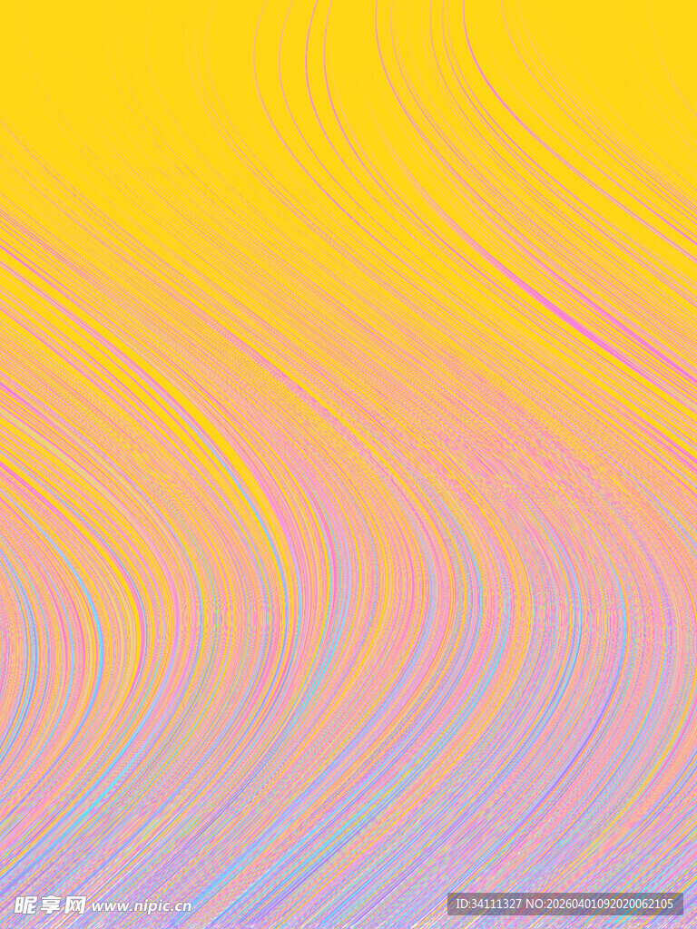 渐变色彩波浪抽象背景图