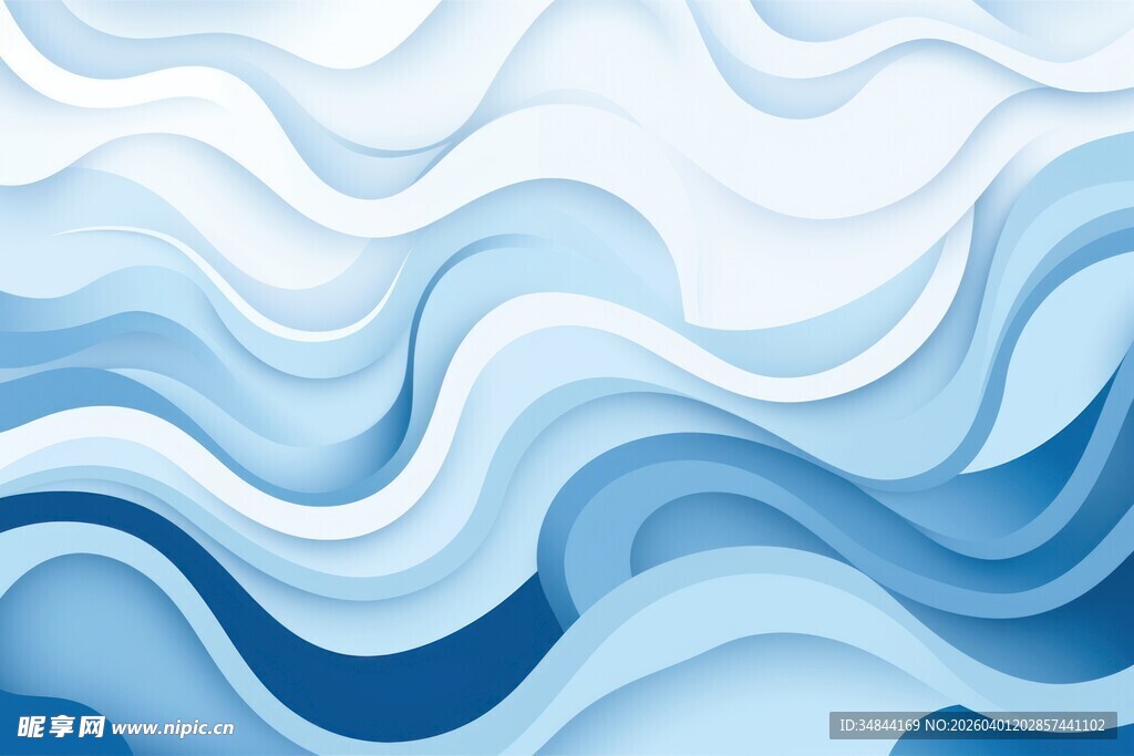 渐变波浪背景
