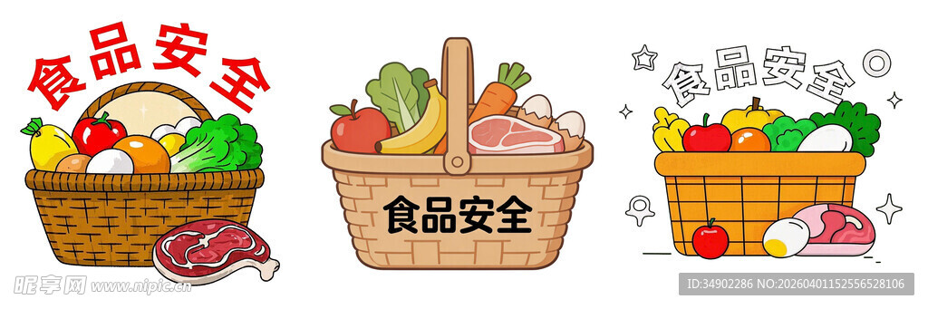 食品安全与丰富食材展示