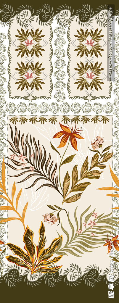 植物花卉图案装饰画