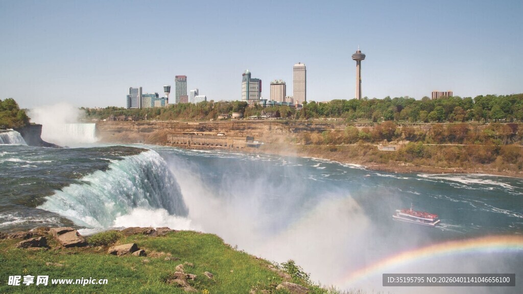 尼亚加拉大瀑布壮丽景观