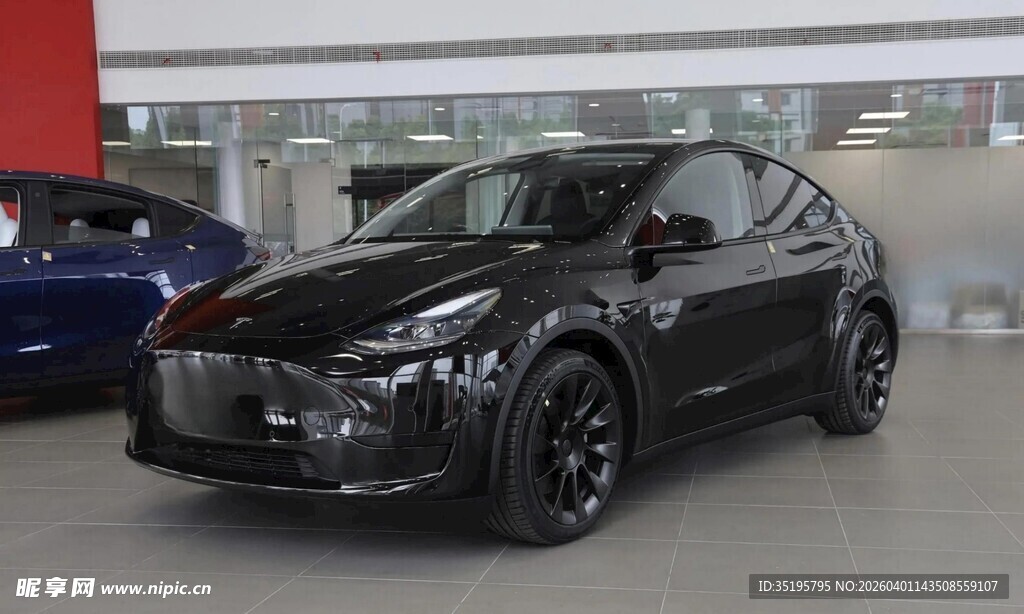 黑色时尚轿车展示