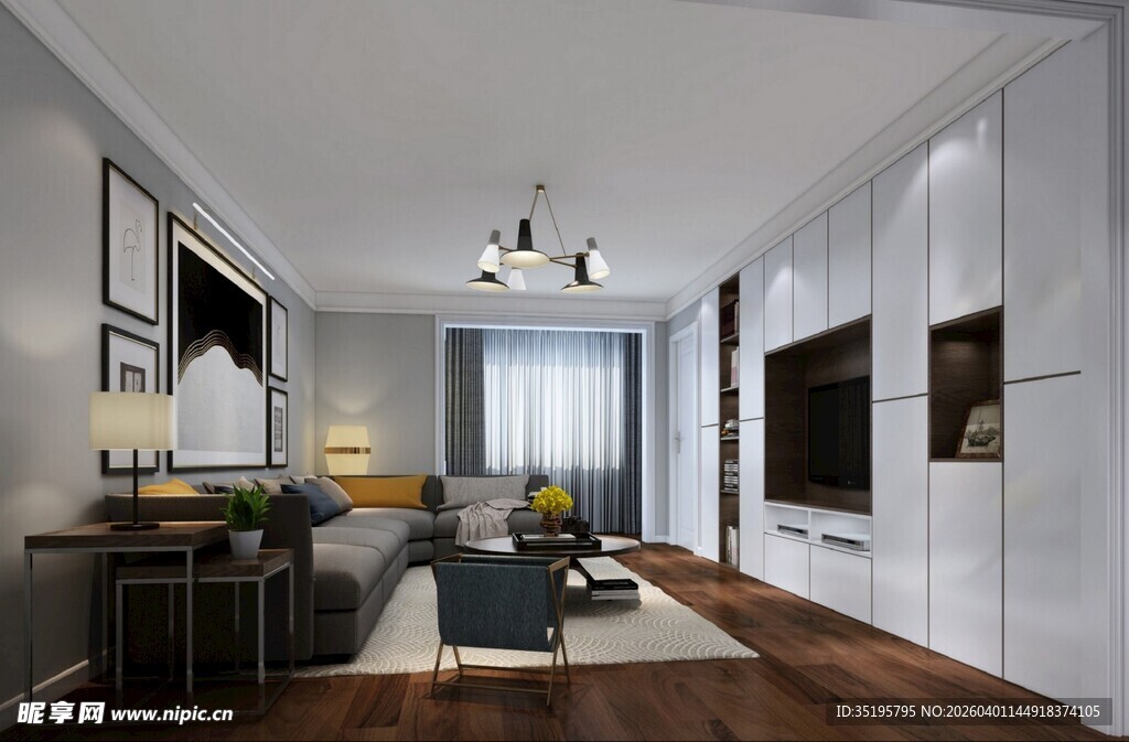 现代简约风格客厅室内设计