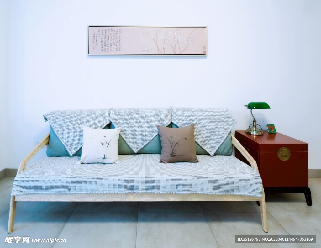 简约风客厅沙发温馨一角