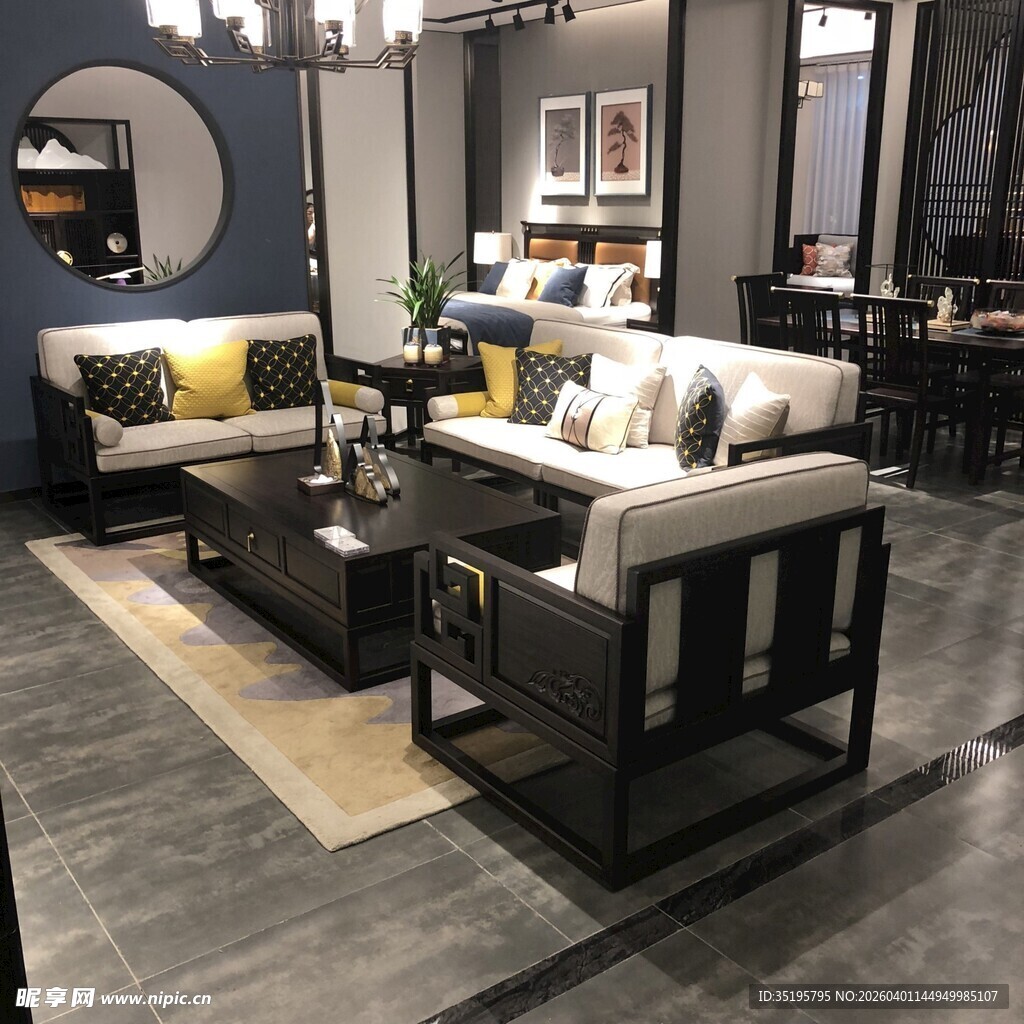 现代风格客厅家具展示