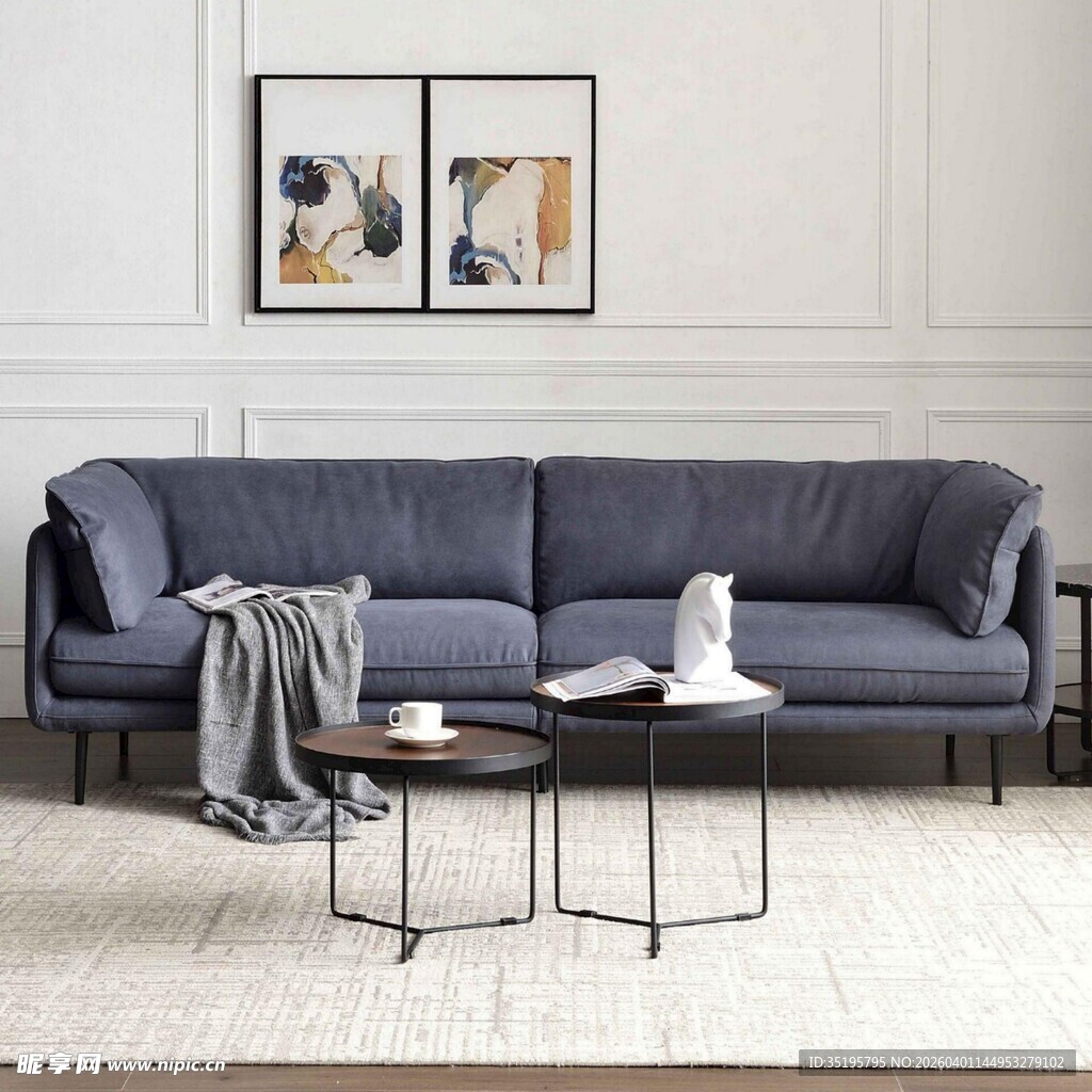 现代简约风客厅沙发组合