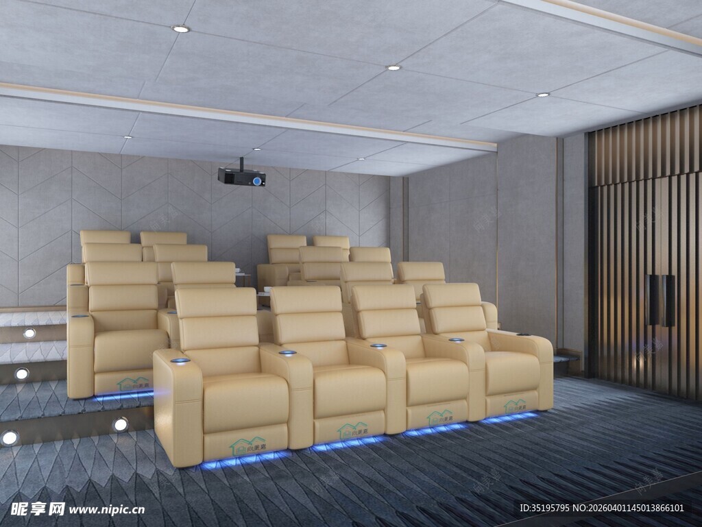 豪华家庭影院观影空间