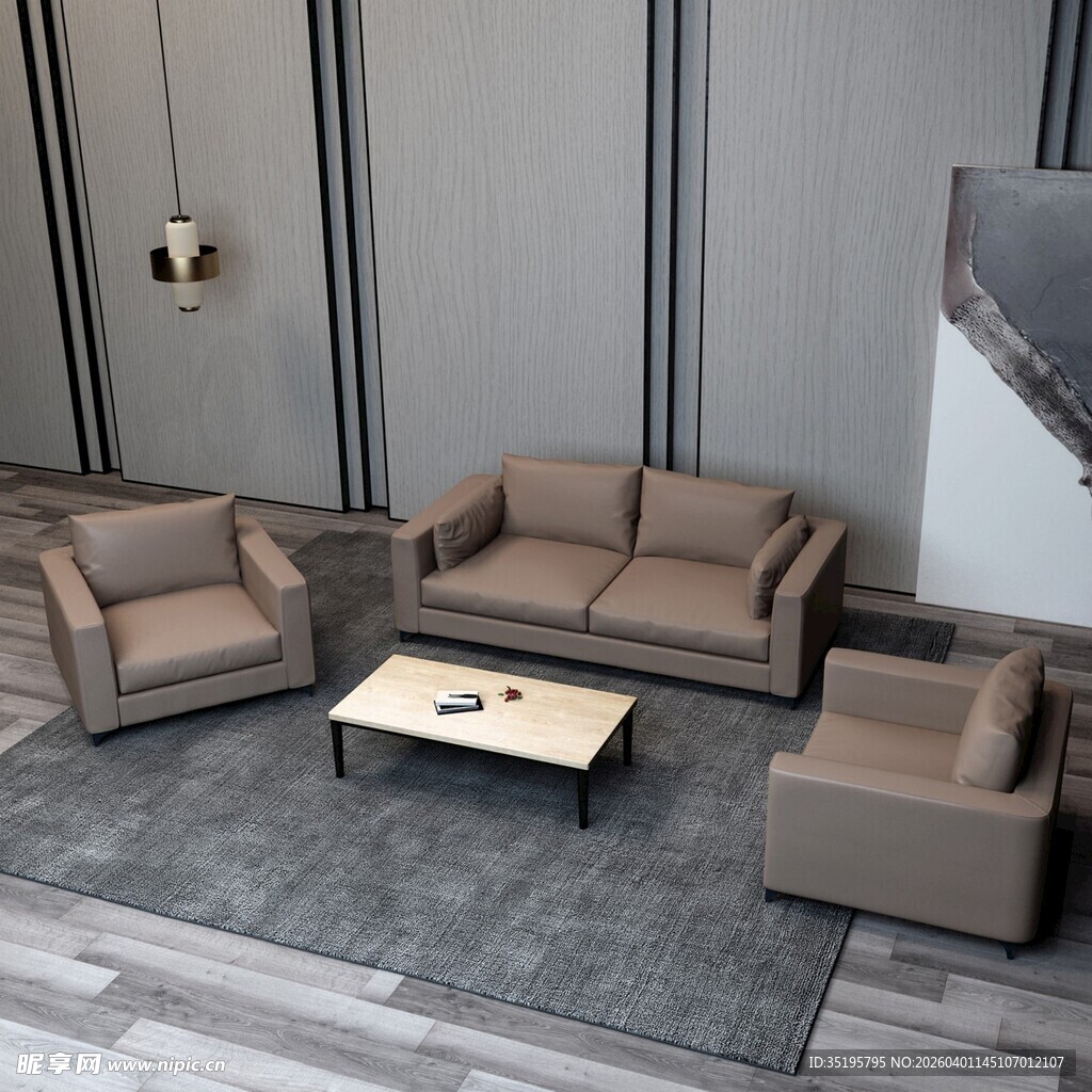 现代简约风格客厅沙发组合