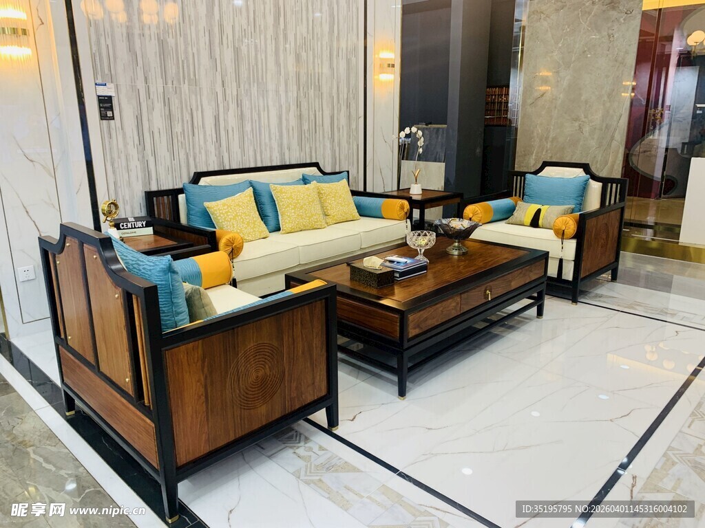 中式风格客厅沙发组合