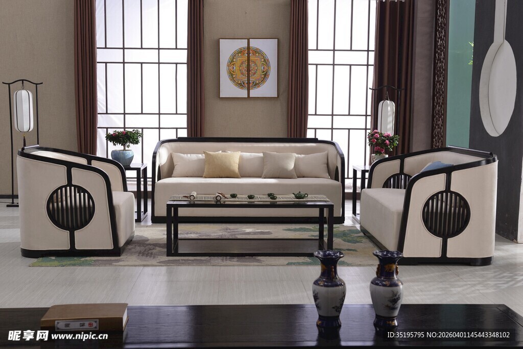 现代奢华客厅家具展示