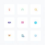 多彩简洁图标集合