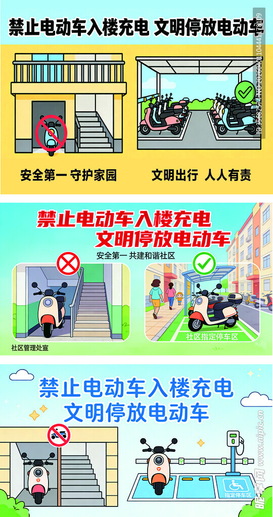 禁止电动车入楼充电