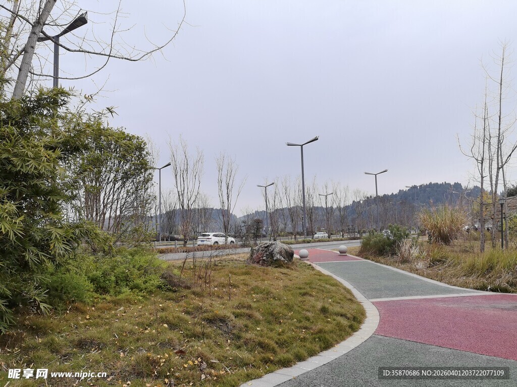 蜿蜒多彩的户外休闲道路
